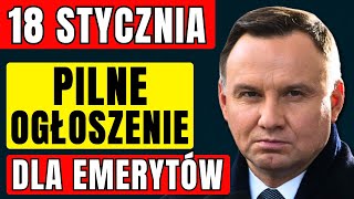 18 STYCZNIA! PILNE OGŁOSZENIE DLA WSZYSTKICH EMERYTÓW! ZUS ZAPOWIADA 5 WAŻNYCH ZMIAN OD LUTEGO 2025!