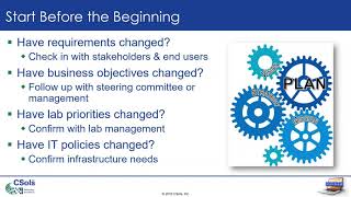 Where to Start When Planning for a LIMS or ELN
