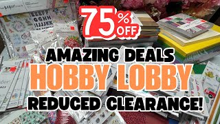 I'M SHOPPING HOBBY LOBBY'S BIGGEST STICKER & PAPER CLEARANCE SALE!