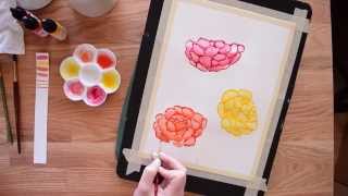 Paint Carnations in Watercolor~ Beginner's Tutorial