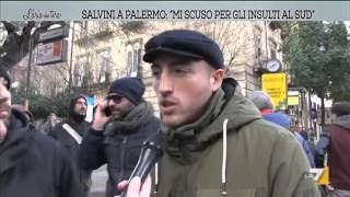 Salvini a Palermo: 'Mi scuso per gli insulti al sud'