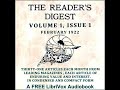 The Reader's Digest, Volume 1, Issue 1 by Various read by Various | Full Audio Book