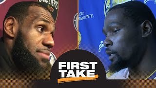 Stephen A. judges LeBron James' injury comments differently than Kevin Durant's | First Take | ESPN