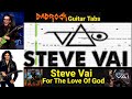 For The Love Of God - Steve Vai - Guitar + Bass TABS Lesson