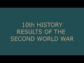 results of the second world war social science history tamil