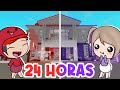 24 horas De un Solo Color en Brookhaven Roblox  (Rojo vs Violeta ) Lyna bebé y Dani Bebé