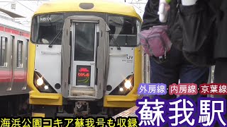 【発着シーン】JR外房線･内房線･京葉線蘇我駅