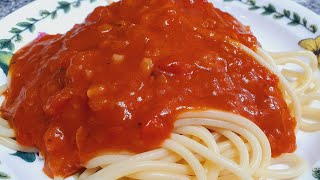 Easy Meatless Spaghetti Recipe | Quick and Easy Recipe by.Estella Channel