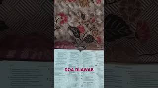 DOA. DIJAWAB (Mzm 91:15a.