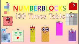 LEARN 100 TIMES TABLE - NUMBLY STUDY (with numberblocks) | MULTIPLICATION | LEARN TO COUNT