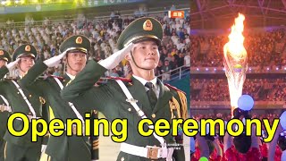 Highlights of opening ceremony of China's 14th National Games | President Xi | 中国第十四届运动会开幕式亮点 | 习主席