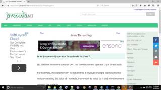 Is ++ (increment) operator thread-safe in Java? | javapedia.net