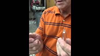 Tom Dusek shows how to open sealed glass ampule