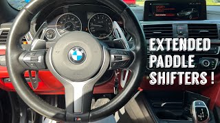 TRYING AMAZON’S EXTENDED PADDLE SHIFTERS FOR F SERIES BMW !  CHEAP AND EASY MOD !