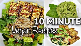 EASY VEGAN NOODLE RECIPES FOR LAZY DAYS (10 MINUTE RECIPES)