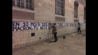 Ces militantes qui collent des affiches dans les rues contre les féminicides : \