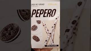 ASMR Pepero white chocolate| #shorts#asmr#satisfying#pepero white chocolate.