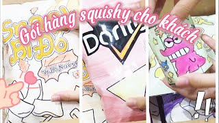 Gói hàng squishy cho khách 🙆‍♀️-ASMR gói hàng 📦 squishy giấy