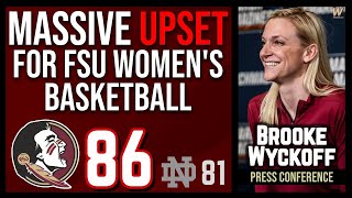 MASSIVE, TOP FIVE WIN FOR FSU WOMEN'S BASKETBALL | Brooke Wyckoff | FSU Notre Dame | Warchant TV