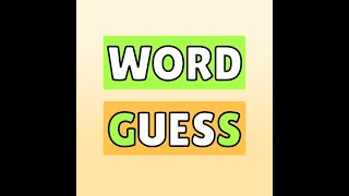 2. Word Guessing Game python project