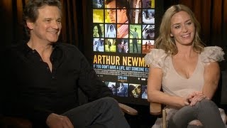 Colin Firth and Emily Blunt Reveal The Secret To Shooting Love Scenes on "Arthur Newman"