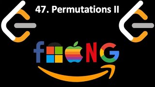 Leetcode 47. Permutations II | solution explained | python