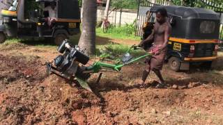 Kirloskar Garden Tiller in Alappuzha land paddy cultivation