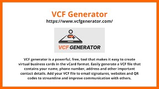 VCF Generator