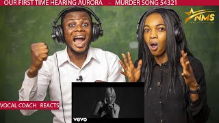 OUR FIRST TIME HEARING AURORA - MURDER SONG 54321 | Vocal Coach Analysis