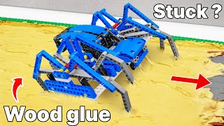 6 Lego Walkers vs 4 Obstacles: House Paint, Dough, Slime, Wood Glue | FM Lego Technic