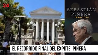 Así será recorrido final del expresidente Sebastián Piñera | 24 Horas TVN Chile