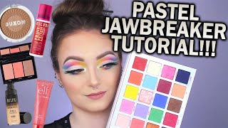 PASTEL RAINBOW EYESHADOW | Jawbreaker Palette Tutorial