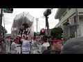 令和元年 水分 上市場～風呂の辻（森屋坂） 横しゃくり 建水分神社秋祭り だんじり祭