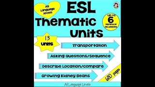 ESL Thematic Unit BUNDLE 1080p