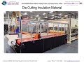 Video Archives Die Cutting Presses for cutting thick Thermal Insulation Material