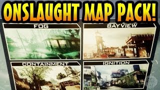 COD Ghosts: Onslaught DLC Info! New Sniper, Fog, Bayview, Ignition & Containment! (Ghost Map Pack 1)