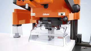 Blum MINIPRESS P -  mounting plates drilling and insertion