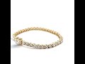 LLR002 14K TENNIS BRACELET 12.18 CARATS LAB