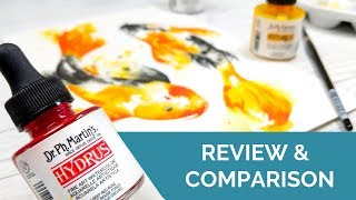 Hydrus Liquid Watercolor Review | Comparison with Traditional Watercolors and India Ink