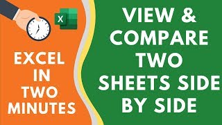 View \u0026 Compare Two Sheets SIDE-BY-SIDE in the Same Excel File