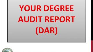 Degree Audit Report Overview