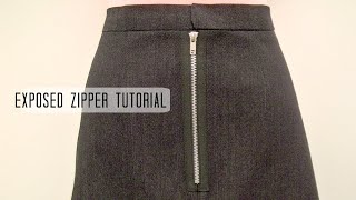 How to Sew an Exposed Zipper