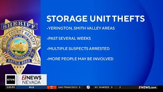 Ongoing storage unit theft ring investigation uncovers multiple suspects in Lyon County
