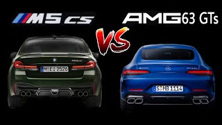 BMW M5 CS vs Mercedes 63 GTs AMG 0-290 km/h ACCELERATION RACE
