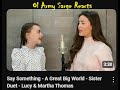 Lucy Thomas ft Martha Thomas - Say Something - cover - Reaction