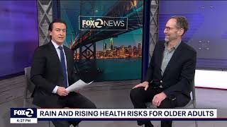 KTVU FOX 2 News Feature: Rain and Rising Health Risks for Older Adults