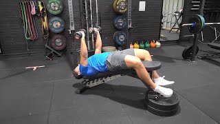 Dumbbell Decline Bench Press Pause | Chest | Strength and Conditioning Exercises