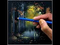 amazing oil pastel drawing of a beautiful rainy night drawing tutorial