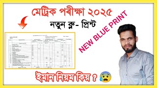 Hslc Exam 2025 Blue Print Asseb // Seba Board Assam Class 10 News // মেট্ৰিক পৰীক্ষা ২০২৫