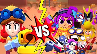 JESSIE Turret VS all RARE and SUPER RARE Brawlers || Brawl Stars